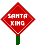 Santa crossing sign